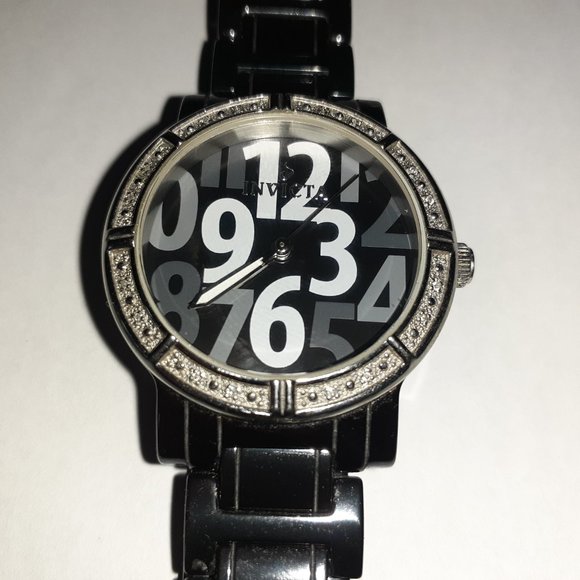 INVICTA-Ceramics Model 10279-Scattered White/Gray Numbers-Excellent main image 3